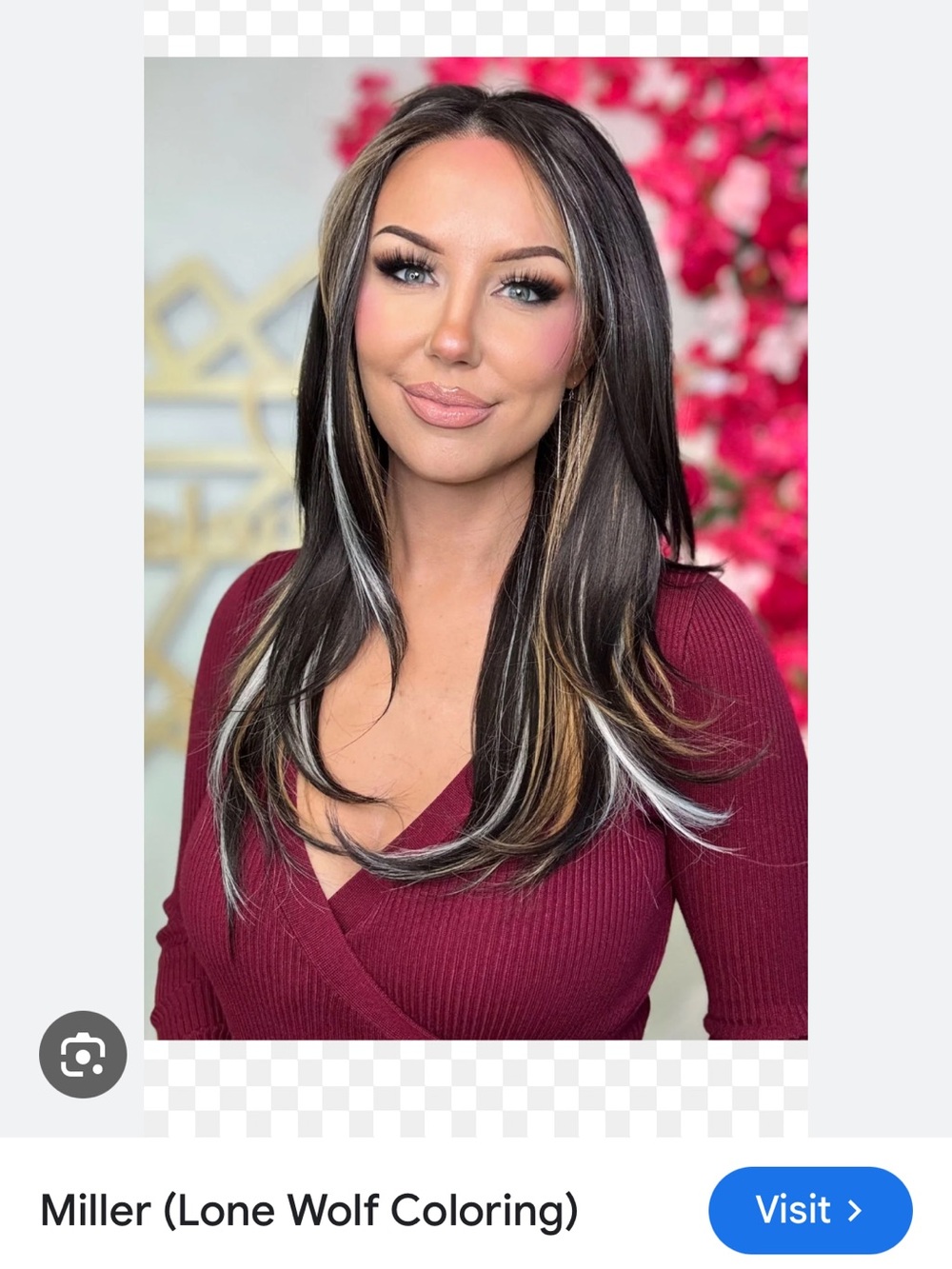 Lone Wolf Long Straight Layered Wig with Blonde & Silver Highlights - Miller